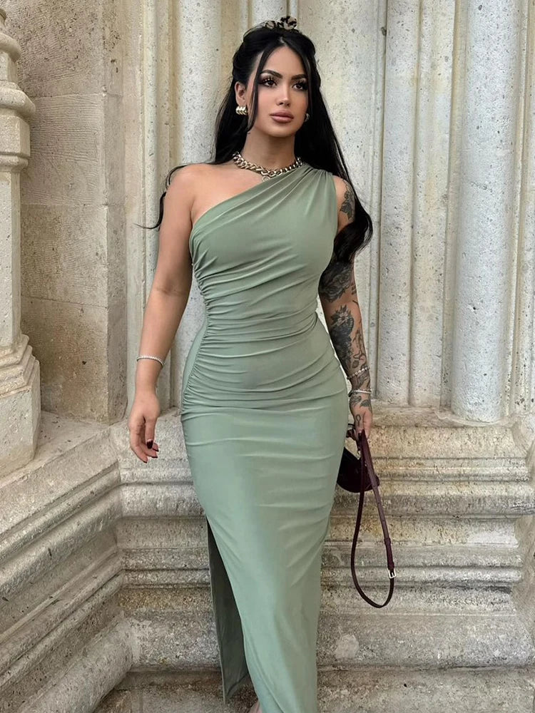 2025 Elegant Black Maxi Dress for Women – Sleeveless, Backless, Slim Fit Summer Party Dress